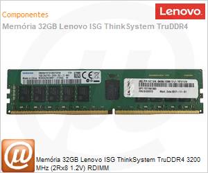 4X77A08634 - Memria 32GB Lenovo ISG ThinkSystem TruDDR4-3200 MHz (2Rx8 1.2V) RDIMM 