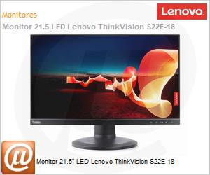 61FAKIR1BR - Monitor 21.5" LED Lenovo ThinkVision S22E-18 