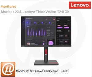 63CFMAR1BR - Monitor 23.8" Lenovo ThinkVision T24i-30 