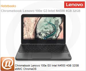 82V00008BR - Chromebook Lenovo 100e G3 Intel N4500 4GB 32GB eMMC ChromeOS