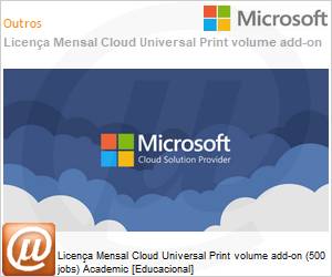 AAN-38959-MSL - Licena Mensal Cloud Skype for Business Plus CAL for faculty Academic [Educacional] 