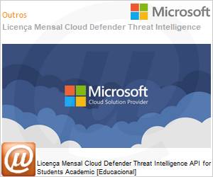 AAN-92554-ANL - Licena Mensal Cloud Defender Threat Intelligence API for Students Academic [Educacional] 