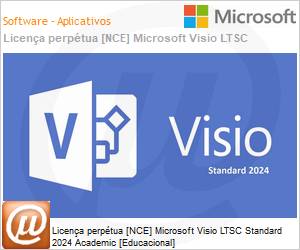 DG7GMGF0PN42A - Licena perptua [NCE] Microsoft Visio LTSC Standard 2024 Academic [Educacional] 