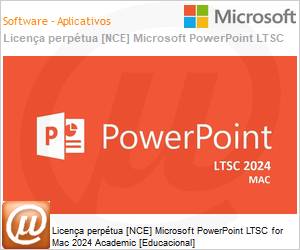 DG7GMGF0PN46A - Licena perptua [NCE] Microsoft PowerPoint LTSC for Mac 2024 Academic [Educacional] 