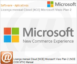 CFQ7TTC0HD320002P1MM - Licena mensal Cloud [CSP NCE] Microsoft Visio Plan 2 (NCE COM MTH) Mensal 