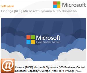 CFQ7TTC0HD3R0008P1YM - Licena [NCE] Microsoft Dynamics 365 Business Central Database Capacity Overage (Non-Profit Pricing) (NCE NFP MTH) Monthly - Annual 