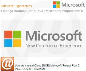 CFQ7TTC0HD9Z0002P1MM - Licena mensal Cloud [CSP NCE] Microsoft Project Plan 5 (NCE COM MTH) Mensal 