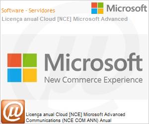 CFQ7TTC0HDK00001P1YA - Licena anual Cloud [CSP NCE] Microsoft Advanced Communications (NCE COM ANN) Anual 