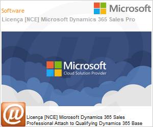 CFQ7TTC0LFN50004P1YM - Licena [NCE] Microsoft Dynamics 365 Sales Professional Attach to Qualifying Dynamics 365 Base Offer (NCE COM MTH) Monthly - Annual 