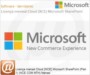 CFQ7TTC0LH0N0001P1MM - Licena mensal Cloud [CSP NCE] Microsoft SharePoint (Plan 1) (NCE COM MTH) Mensal 