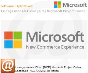 CFQ7TTC0LHP30001P1MM - Licena mensal Cloud [CSP NCE] Microsoft Project Online Essentials (NCE COM MTH) Mensal 