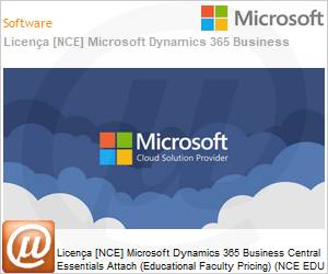 CFQ7TTC0N13N0007P1MM - Licena [NCE] Microsoft Dynamics 365 Business Central Essentials Attach [Educacional] (Educational Faculty Pricing) (NCE EDU MTH) Monthly - Monthly