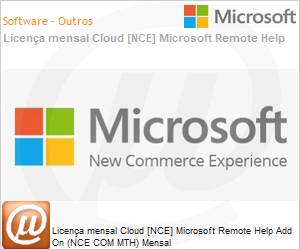 CFQ7TTC0Q17R0001P1MM - Licena mensal Cloud [CSP NCE] Microsoft Remote Help Add On (NCE COM MTH) Mensal 