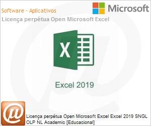 065-08665 - Licena perptua Open Microsoft Excel Excel 2019 SGNL OLP NL Academic [Educacional] 
