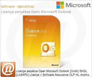543-01684 - Licena perptua Open Microsoft Outlook [Outlk] SGNL [LicSAPk] Licena + Software Assurance OLP NL Acdmc (Academic) [Educacional] 