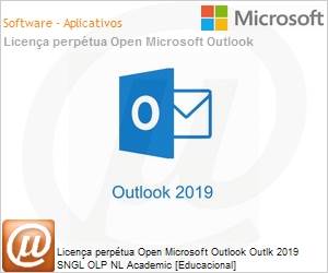 543-06589 - Licena perptua Open Microsoft Outlook Outlk 2019 SGNL OLP NL Academic [Educacional] 