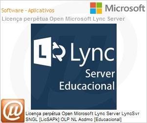 5HU-00209 - Licena perptua Open Microsoft Lync Server LyncSvr SGNL [LicSAPk] OLP NL Acdmc (Academic) [Educacional] 
