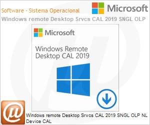 6VC-03747 - Licena perptua Open Microsoft Windows Remote Desktop Services [RDS] (antigo Terminal Server) CAL Device 2019 WinRmtDsktpSrvcsCAL 2019 SNGL OLP NL DvcCAL