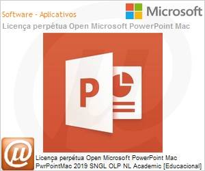 D47-00906 - Licena perptua Open Microsoft PowerPoint Mac PwrPointMac 2019 SGNL OLP NL Academic [Educacional] 