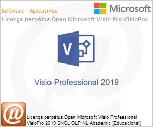 D87-07487 - Licena perptua Open Microsoft Visio Professional VisioPro 2019 SGNL OLP NL Academic [Educacional] 