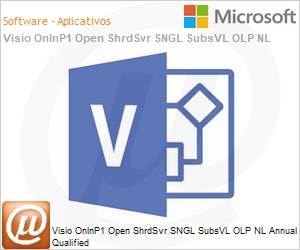 HWV-00003 - Licena perptua Open Microsoft Visio Online Plan1 Shared Server OnlnP1 Open ShrdSvr SGNL SubsVL OLP NL Annual [Qualified] 