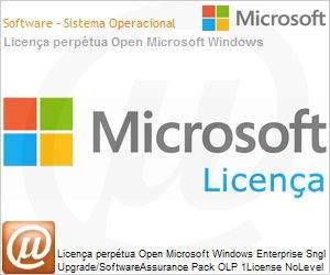 KV3-00262 - Licena perptua Open Microsoft Windows Enterprise SGNL Upgrade/SoftwareAssurance Pack OLP 1License NoLevel 