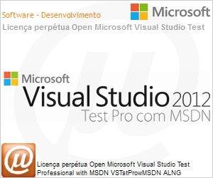 L5D-00294 - Licena perptua Open Microsoft Visual Studio Test Professional with MSDN VSTstProwMSDN ALNG [LicSAPk] (Licena+Software Assurance) OLP NL MPNCmptncyReq [Qualified] [QLFD]