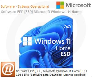 KW9-00664 - Software FPP [ESD] Microsoft Windows 11 Home FULL 32/64 Bits (Software para Download, Licena perptua, Permite downgrade gratuito para Windows 10 Home KW9-00265)