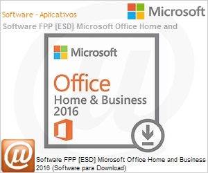 T5D-02324 - Software FPP [ESD] Microsoft Office Home and Business 2016 (Software para Download) 