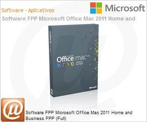 W9F-00014 - Software FPP Microsoft Office Mac 2011 Home and Business FPP (Full)