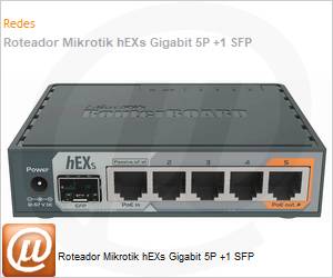 RB760iGS - Roteador Mikrotik hEXs Gigabit 5P +1 SFP 