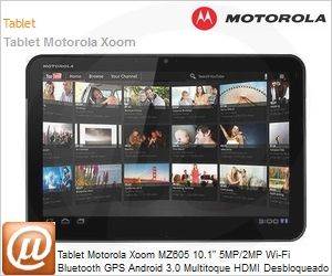 91930LYESA - Tablet Motorola Xoom MZ605 10.1" 5MP/2MP Wi-Fi Bluetooth GPS Android 3.0 Multitoque HDMI Desbloqueado