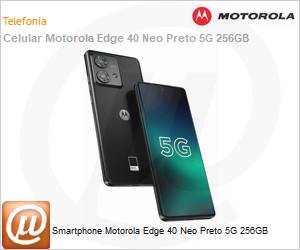 PAYH0017BR - Smartphone Motorola Edge 40 Neo Preto 5G 256GB 