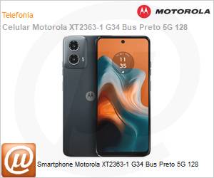 PB0G0003BR - Smartphone Motorola XT2363-1 G34 Bus Preto 5G 128 