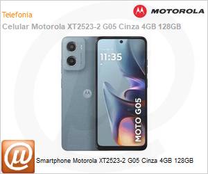 PB6K0033BR - Smartphone Motorola XT2523-2 G05 Cinza 4GB 128GB 