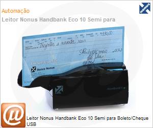 10530 - Leitor de Cdigos de Barras Nonus Handbank Eco 10 Semi para Boleto/Cheque USB 
