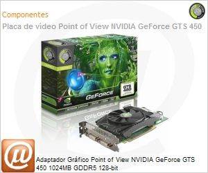 VGA-450-A2-1024 - Adaptador Grfico Point of View NVIDIA GeForce GTS 450 1024MB GDDR5 128-bit