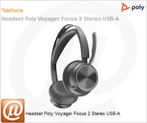 76U46AA - Headset Poly Voyager Focus 2 Stereo USB-A 