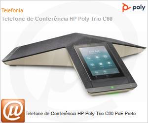 830A2AA - Telefone de Conferncia HP Poly Trio C60 PoE Preto 