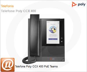 848Z8AA - Telefone Poly CCX 400 PoE Teams 