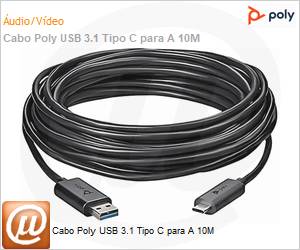 875H1AA - Cabo Poly USB 3.1 Tipo C para A 10M 