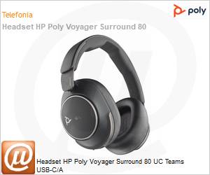 8G7U0AA - Headset HP Poly Voyager Surround 80 UC Teams USB-C/A 