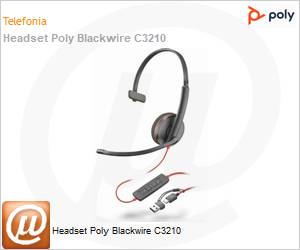 8X214AA - Headset Poly Blackwire C3210