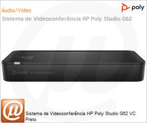 99T09AA - Sistema de Videoconferncia HP Poly Studio G62 VC Preto 