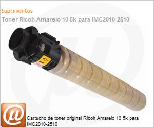 842592 - Cartucho de toner original Ricoh Amarelo 10 5k para IMC2010-2510 