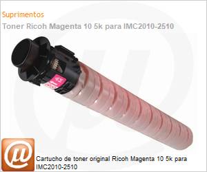 842593 - Cartucho de toner original Ricoh Magenta 10 5k para IMC2010-2510 