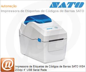 99-WT202-400 - Impressora de Etiquetas de Cdigos de Barras SATO WS4 203dpi 4" USB Serial Rede 