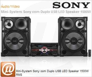FST-SH2000 - Mini-System Sony com Duplo USB LED Speaker 1500W RMS