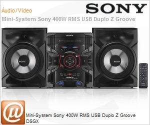 MHC-GTR333 - Mini-System Sony 400W RMS USB Duplo Z Groove DSGX