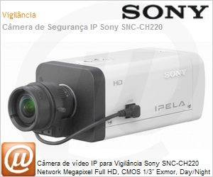 SNC-CH220 - Cmera de vdeo IP para Vigilncia Sony SNC-CH220 Network Megapixel Full HD, CMOS 1/3" Exmor, Day/Night